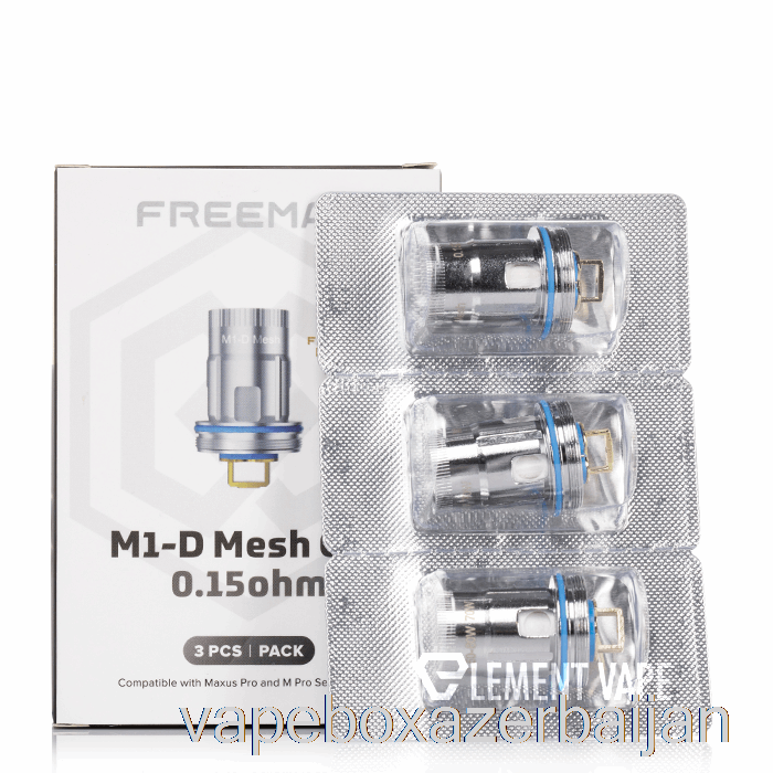 Vape Box Azerbaijan Freemax M1-D Mesh Replacement Coils 0.15ohm M1-D Mesh Coils